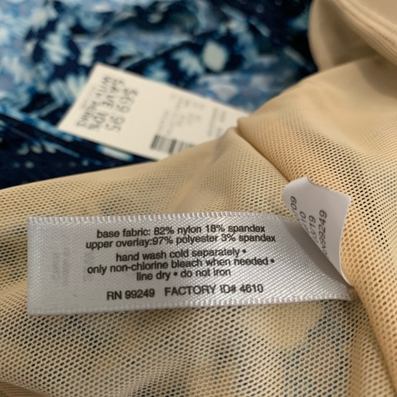 Catherine’s Tiered Tankini Top Size 32W New - Picture 6 of 7